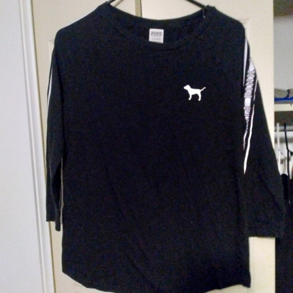Vs pink quarter sleeve shirt